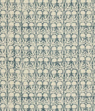 PENNY MORRISON  FABRIC 'ASHOK  PETROL PERFORMANCE' 2 METRES SEAQUAL/POLYESTER Flowering Plants
