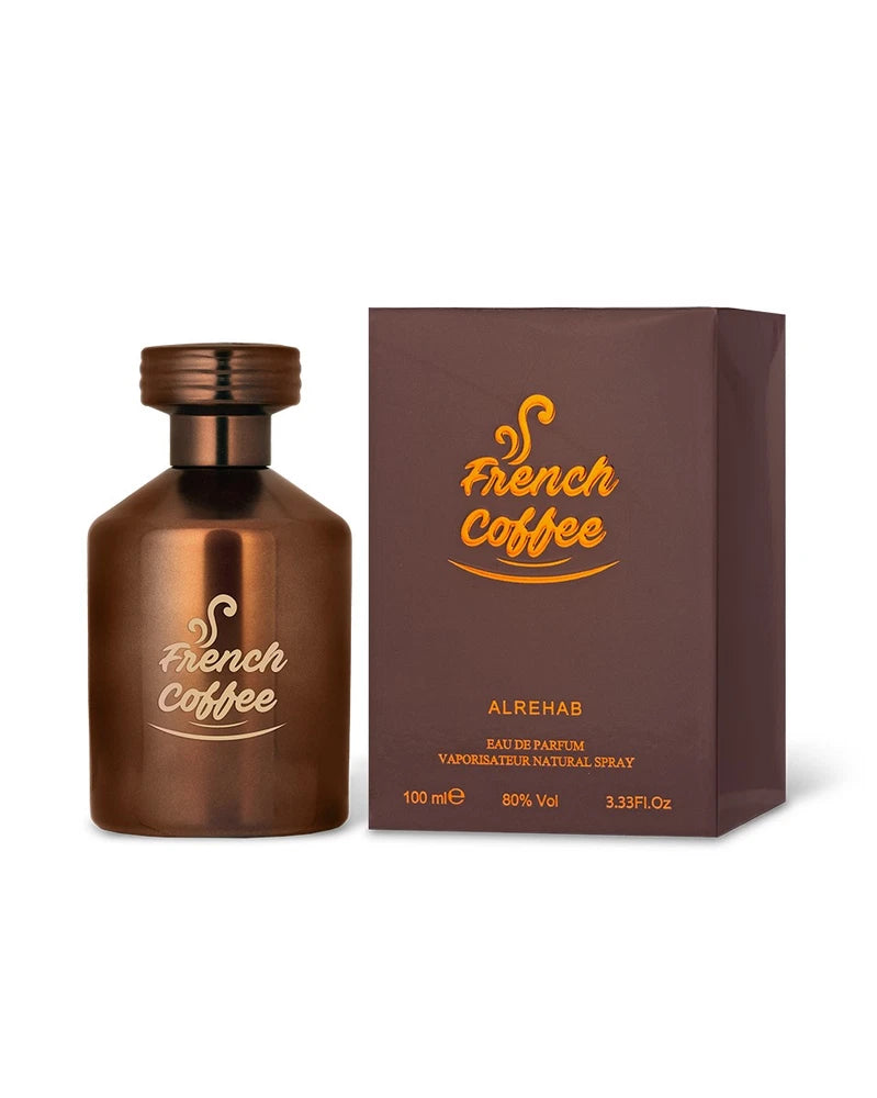 Al Rehab French Coffee Eau de Parfum Spray 3.3 oz / 100ml Unisex Long Lasting EDP