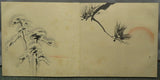 Morimura Yoshina Japanese Painting Plants Flowers Lily Dragonfly Grasshopper Lily