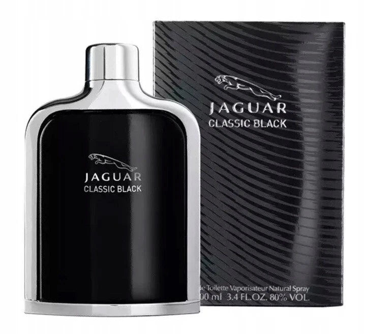 JAGUAR CLASSIC BLACK 100ml-3.4fl.oz, EAU DE TOILETTE FOR MEN EDT EDT