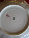 TRESSEMANN & VOGT Limoges ~ Scalloped Hand painted Plate ~ CARNATIONS ~ T & V Carnation