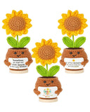 3 Pcs Emotional Support Crochet Sunflower,Inspirational Gift for Women,Handma... Sunflower