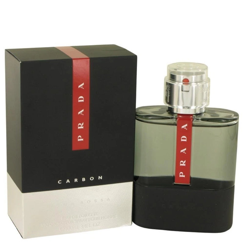 Prada Luna Rossa Carbon by Prada 3.4 oz EDT Cologne for Men New Sealed EDT