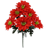 6 Piece Silk Peony Chrysanthemum Artificial Flowers for Table and Entryway Peony