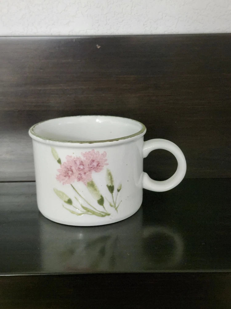 Vintage Midwinte Stonehenge Pink Carnation Flower Tea /coffee cup England Carnation