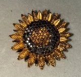 NWT Trendy Sunflower Brooches Pins Enamel Accessories Sunflower