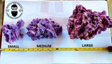 20 lbs Purple Coraline LARGE ONLY Dry Reef Base Rock, Lightweight, Porous, Live Anemone