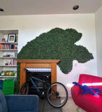 Large custom wall decor artificial greenery moss hedge wall Green Plant
