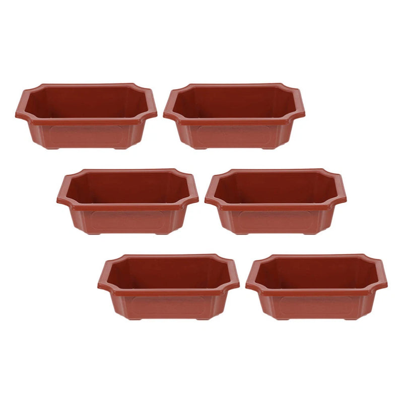 6 Pcs Vegetable Plants Gardening Bonsai Flower Flowerpot Pots for Multipurpose Garden Plants