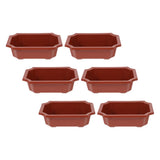 6 Pcs Vegetable Plants Gardening Bonsai Flower Flowerpot Pots for Multipurpose Garden Plants