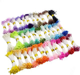 900pcs/lot Multicolor DIY Pearl Flower Stamen Pistil 1mm Floral Stamen Bouquet