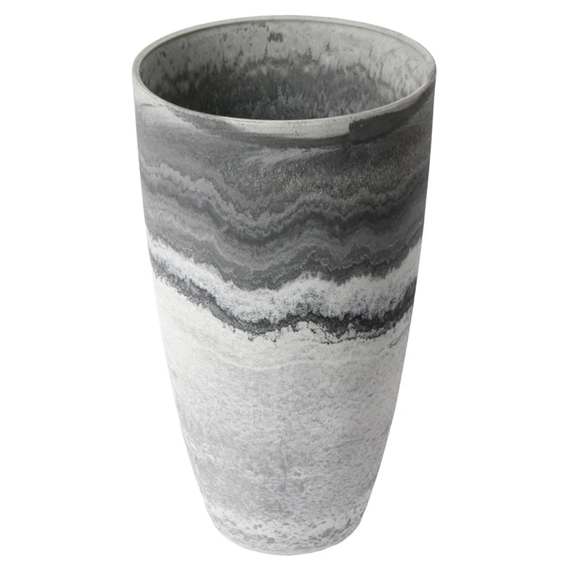 Algreen Acerra 12x20" Yard & Patio Vase Garden Planter, Marble Print (Open Box) Garden Plants