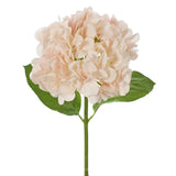 Artificial Silk Hydrangea Flower Stem - Soft Pink Hydrangea