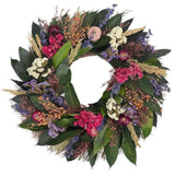 Andaluca Newport Fuchsia Floral Wreath Dried Flower