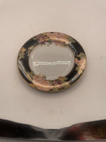 FITZ & FLOYD CLOISONNE PEONY BLACK FLORAL 7.5" SALAD PLATE, EXCELLENT CONDITION Peony