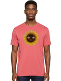 Crying-Sunflower-1 Mens Graphic Tee, 100% Cotton, Casual Summer Wear Sunflower