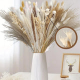109 Pcs Natural Dried Pampas Grass Decor 17" Tall Pompas Flowers Bouquet and ... Pampas Grass