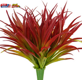 6 Pcs Artificial Grass Fake Plants 17.3" UV Resistant Outdoor Greenery for Patio Green Plant