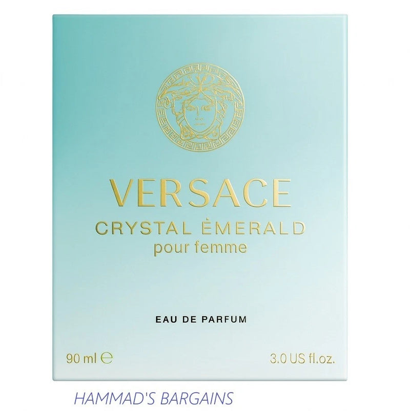 VERSACE CRYSTAL EMERALD EDP 3.0 OZ / 90 ML FOR WOMEN (NIB)SEALED EDP
