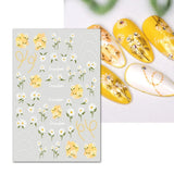 Nail Art Stickers Transfers Decals Spring Summer Flowers Daisy Daisies  (CS019) Daisies