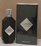 Khadlaj Onyx Silver Eau de Parfum Spray for Men 3.4 oz / 100 ml - New EDP