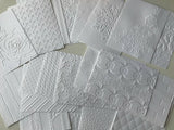 Embossed Card Fronts Stampin Up - 2 sheets of cardstock 4 x 5.25 inches Bouquet