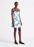 Emilia Wickstead Theoni Dress Blue Hydrangea UK 12 - Altered to fit size US 4 Hydrangea