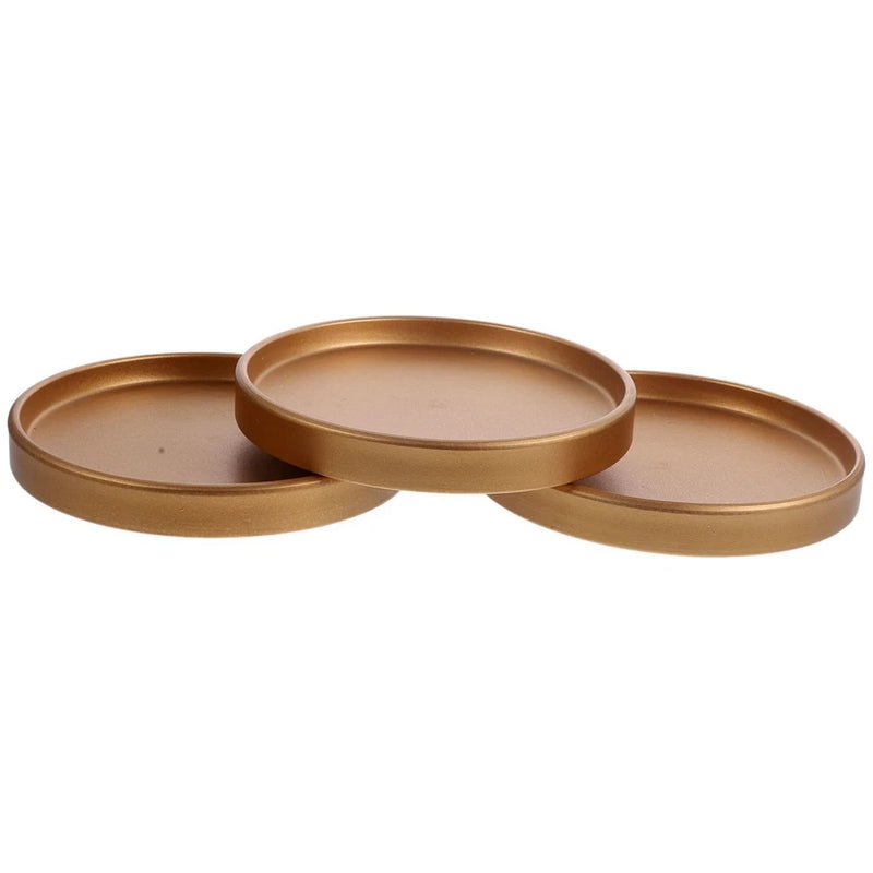 3 Pcs Ceramic Saucer Plant Pot Water Trays Flower Container Base Gardening Garden Plants