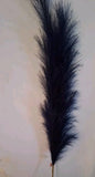 Navy Blue Faux Pampas Grass Large Fluffy 27.6Inch Tall,  Artificial Fake Pampas Grass