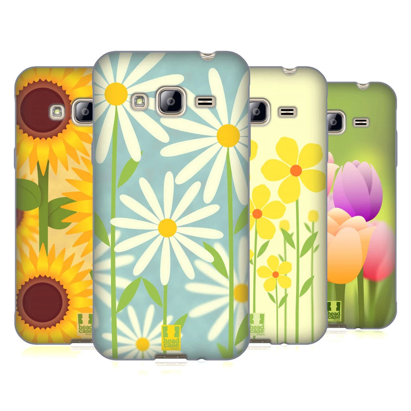 HEAD CASE DESIGNS ROMANTIC FLOWERS SOFT GEL CASE FOR SAMSUNG PHONES 3 Sunflower