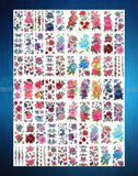 30 sheets large flower rose peony temporary tattoo fake realistic Peony