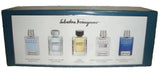 Salvatore Ferragamo 5x Mini Perfume Set ACQUA ESSENZIALE CASUAL LIFE COLONIA BLU EDT
