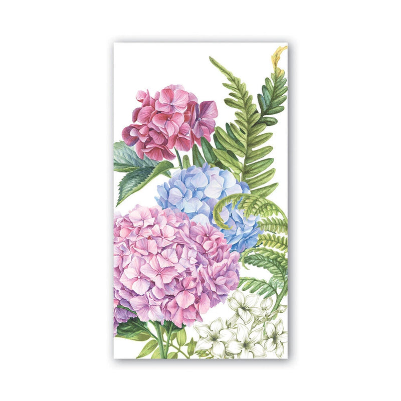Michel Design Works 15 Triple-Ply Paper Hostess Napkins Wild Hydrangea Hydrangea
