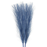 2Pcs Pampas Grass 17.7" Fake Pampas Grass for Wedding Decoration Dark Blue Pampas Grass