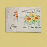 Pillow Covers Set Of 3 Market Fresh Sunflowers Set Of 3 Hidden Zipper Summer... Sunflower