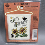 Counted Cross Stitch Kit 4590 Sunflower Fall Harvest NMI NOS Seeds Flowers Sunflower