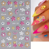 Nail Art Stickers Decals Spring Summer Flowers Floral Daisy Daisies Petals SW028 Daisies