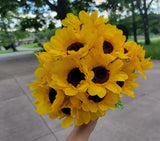 4 bundles of Yellow daisies Artificial Flower Mainstays sunflower pick 20 flower Sunflower