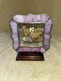 Beautiful Stained Glass Pressed Flower Decoration Dried Flower