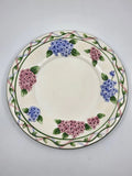 YANKEE CANDLE Floral Hydrangea ceramic large Jar Plate Embossed Hydrangea