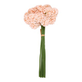 Artificial Ball Hydrangea Silk Flower with Bendable Stems, Golden Beige Dried Flower