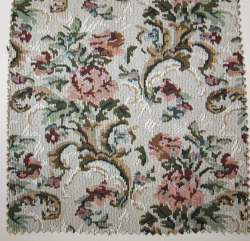 Tapestry upholstery fabric (by the yard) 54 wide quality fabric sofas and chairs Flowering Plants