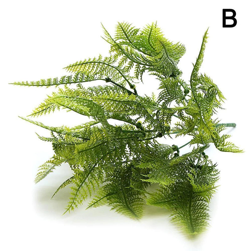 Artificial Plants Grass Asparagus Fern Leaf Vine AquariumGreenery Home Green Plant
