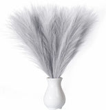 EVODIS Faux Pampas Grass, 18"/45Cm Artificial Pampas Grass Fluffy 6 Stem Pompous Pampas Grass