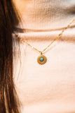 Gold Sunflower Necklace, Womens Necklace, Flower Necklace, Gift for her, Sunflower
