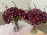 allen + roth 15-in Red Indoor Artificial Hydrangea Artificial FlowerPrice For 2 Hydrangea