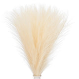 21.7in Pampas Grass Decor 30pcs Artificial Bulk Fluffy Faux Pampas Grass Beige Pampas Grass