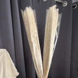 HT 10 PCS Artificial Pampas Grass White 17 Inch Silk Branches Pampas Grass