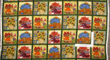 Sunflower Hydrangea Daisy Tulip Cotton Fabric Time To Blossom SPX 24" Panel Hydrangea