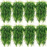 8pc Artificial Fern Hanging Plant Fake Fern Vine Home Garden Door Wedding Decor Green Plant